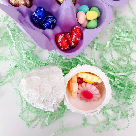 Rose-Covered Easter Eggs โ Handcrafted Party Favors, Spring Decor, Wedding Gifts - Picture 9 of 12